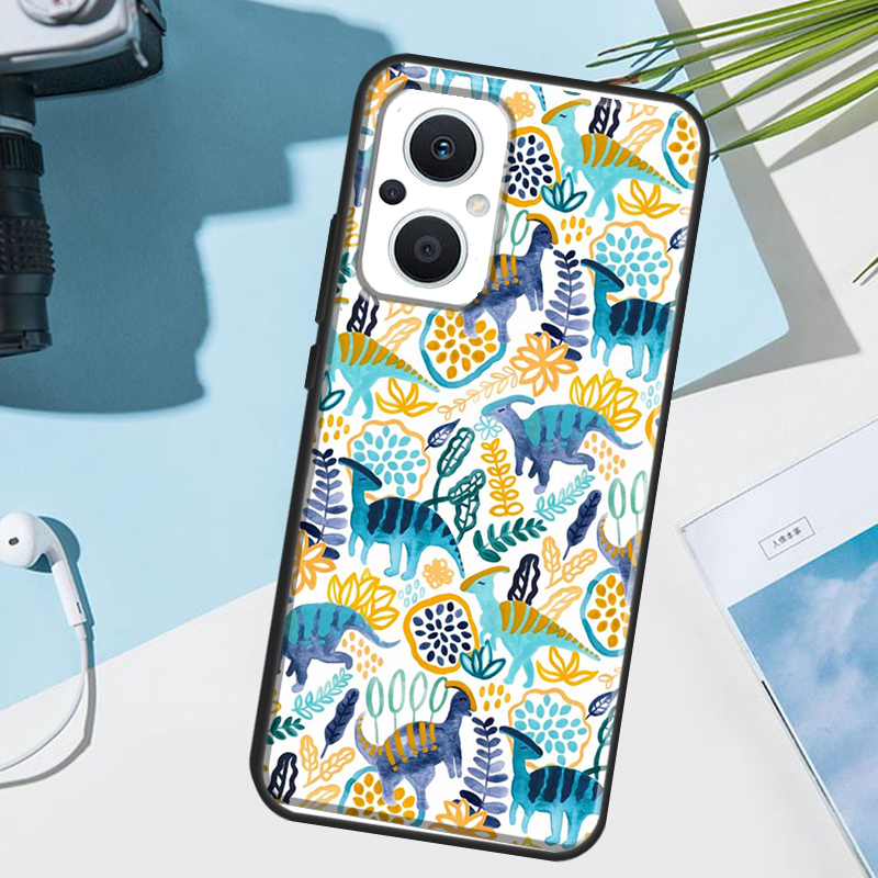 Coque mignonne à motif de dino - Oppo Reno 12 avis et prix